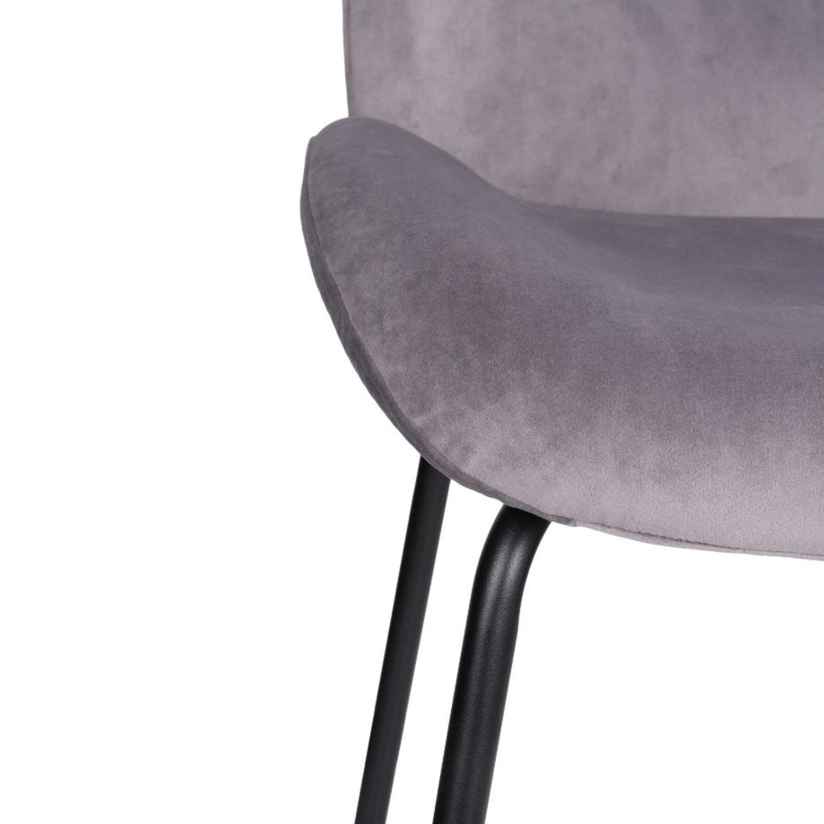 Krēsls Dori Black, ar kāju balstu - Ergostock.lv