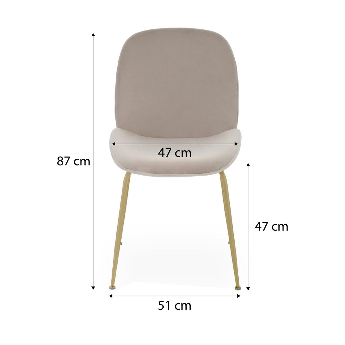 Krēsls Dori Gold - Ergostock.lv