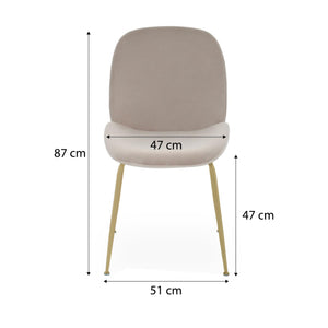 Krēsls Dori Gold - Ergostock.lv