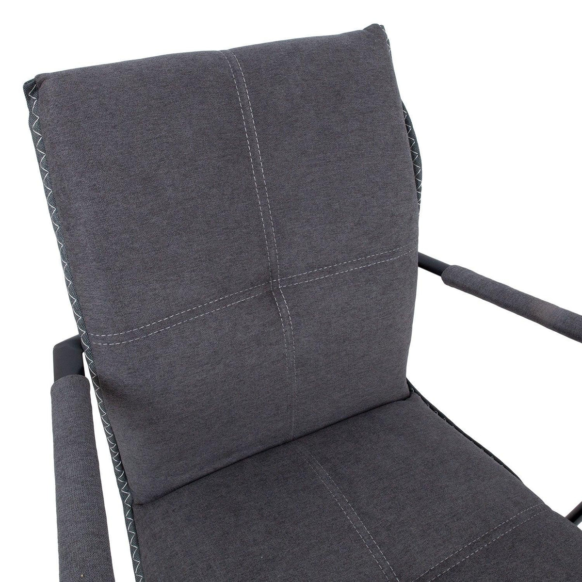 Krēsls EDDY ar roku balstiem pelēks-Ergostock
