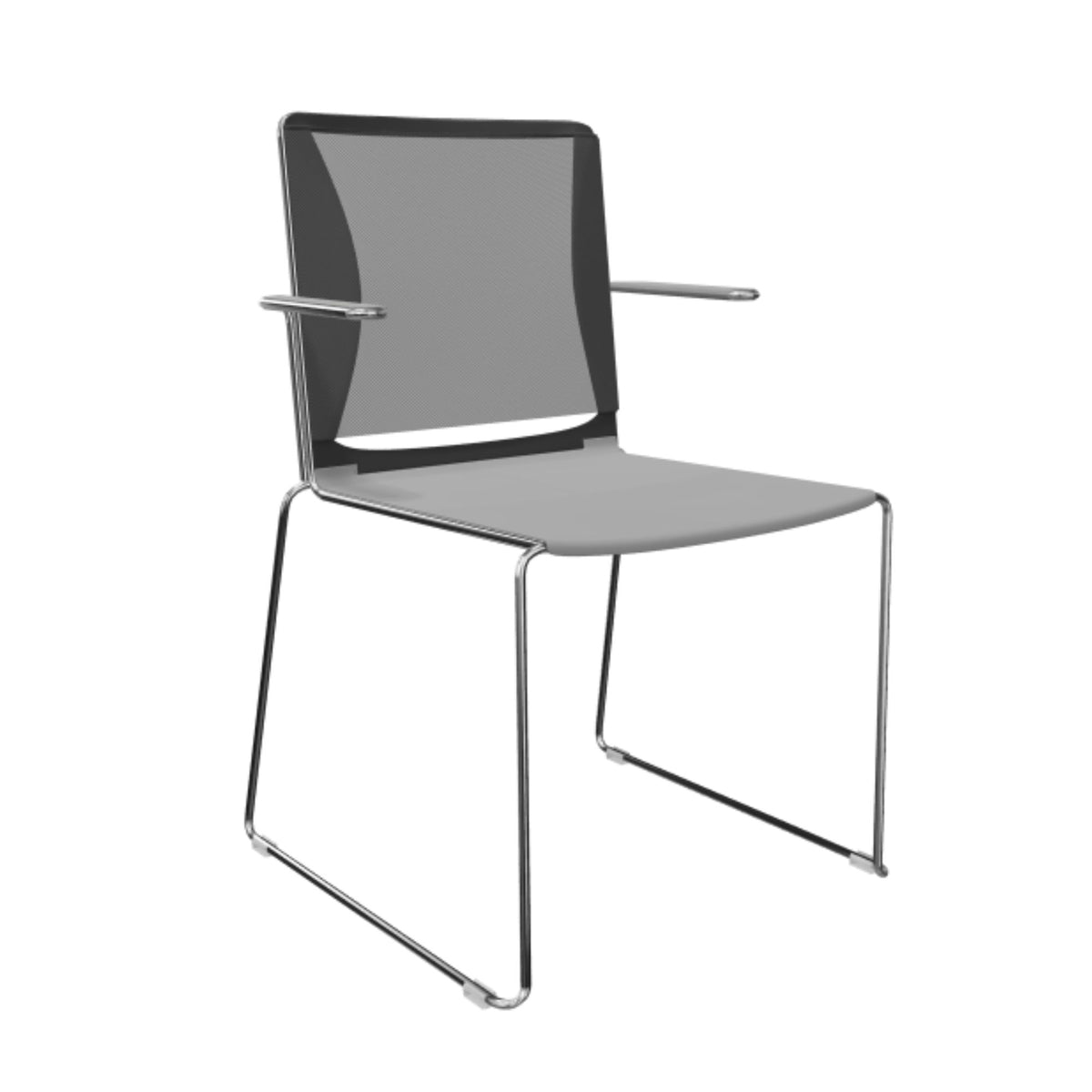 Krēsls FILO NET ar roku balstiem, ALBA SEATING, konfigurējams