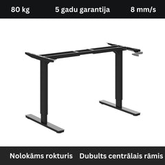 Manuāli augstumā regulējams galda statīvs Handle - Ergostock.lv