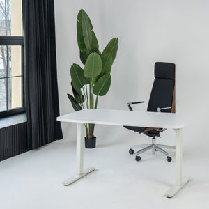 Manuāli augstumā regulējams galds Handle Line Flexx, ar noapaļotiem stūriem - Ergostock.lv