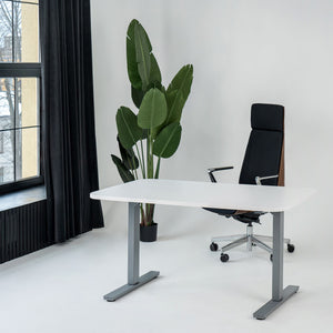 Manuāli augstumā regulējams galds Handle Line Flexx, ar noapaļotiem stūriem - Ergostock.lv