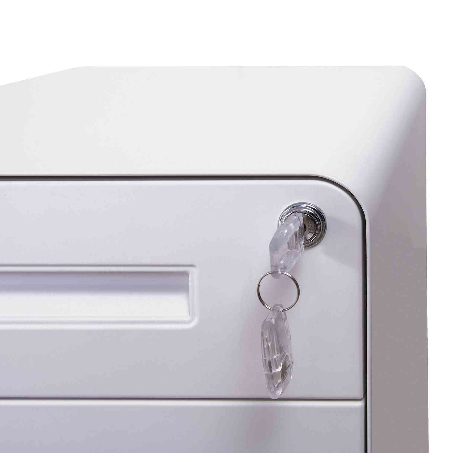 Metāla atvilktņu bloks ADVANCE, slēdzams, uz riteņiem - Ergostock.lv