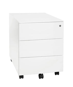 Metāla atvilktņu bloks Pro Line, slēdzams, uz ritentiņiem - Ergostock.lv