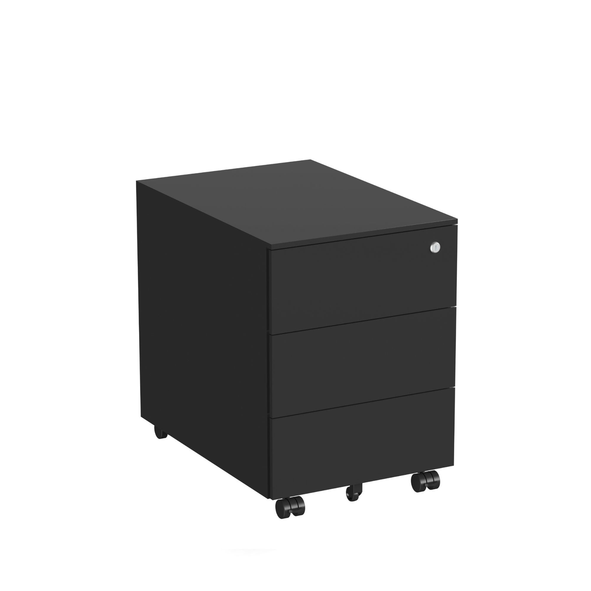 Metāla atvilktņu bloks Pro Line SLIM, slēdzams, uz ritentiņiem - Ergostock.lv