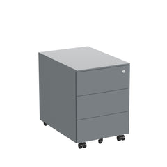 Metāla atvilktņu bloks Pro Line SLIM, slēdzams, uz ritentiņiem - Ergostock.lv