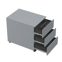 Metāla atvilktņu bloks Pro Line SLIM, slēdzams, uz ritentiņiem - Ergostock.lv