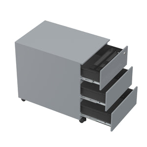 Metāla atvilktņu bloks Pro Line SLIM, slēdzams, uz ritentiņiem - Ergostock.lv