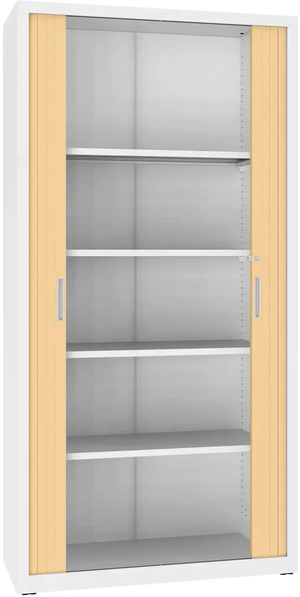 Metāla dokumentu skapis Archive ar rullo durvīm 1990x1000x435 mm - Ergostock.lv