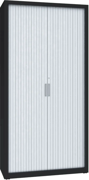 Metāla dokumentu skapis Archive ar rullo durvīm 1990x1000x435 mm - Ergostock.lv