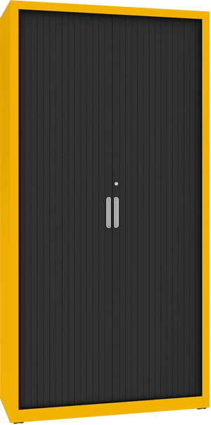 Metāla dokumentu skapis Archive ar rullo durvīm 1990x1000x435 mm - Ergostock.lv