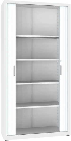 Metāla dokumentu skapis Archive ar rullo durvīm 1990x1000x435 mm - Ergostock.lv