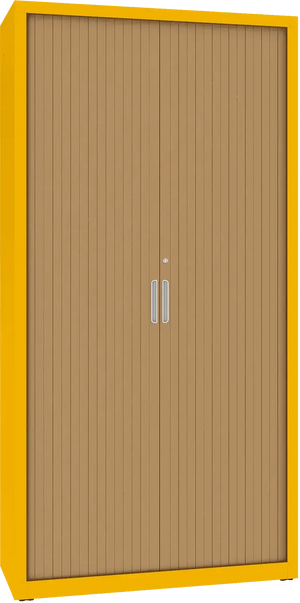 Metāla dokumentu skapis Archive ar rullo durvīm 1990x1000x435 mm - Ergostock.lv