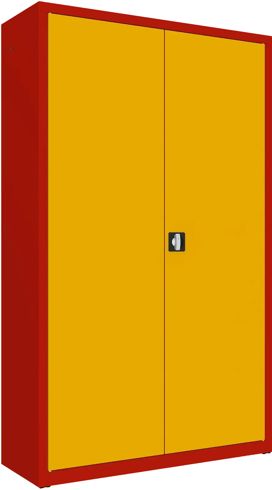 Metāla dokumentu skapis Classic 1990x1200x435 mm – sarkans / dzeltens