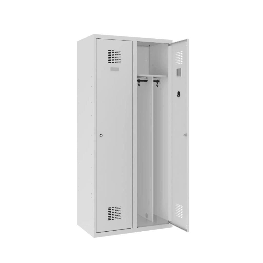 Metāla garderobes skapis Double 1800x400/800mm – 800x500x1800