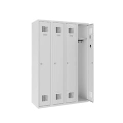 Metāla garderobes skapis Double 1800x400/800mm - Ergostock.lv