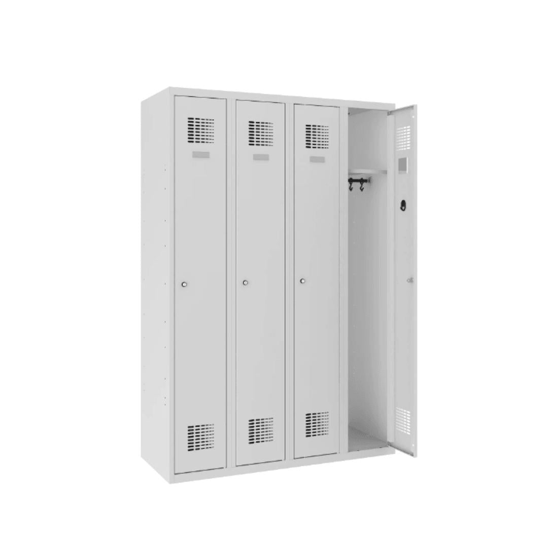 Metāla garderobes skapis Double 1800x400/800mm - Ergostock.lv