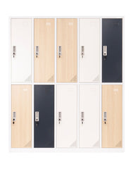 Metāla garderobes skapis Oxford Blend, 10 nodalījumi