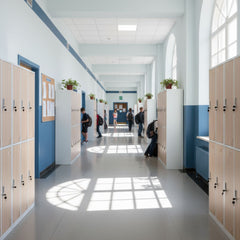 Metāla garderobes skapis Stanford Wood