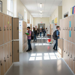 Metāla garderobes skapis Stanford Wood