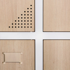 Metāla garderobes skapis Stanford Wood