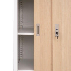 Metāla skapis ar bīdāmām durvīm Toronto Wood