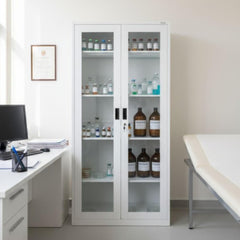 Metāla skapis ar vitrīnu Boston