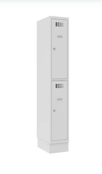 Metāla skapis Classic 1R ar cokolu 2 nodalījumi - Ergostock.lv