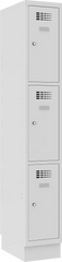 Metāla skapis Classic 1R ar cokolu 3 nodalījumi - Ergostock.lv