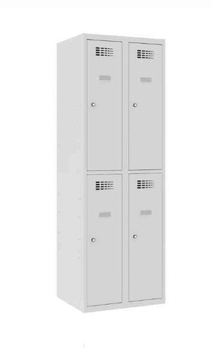 Metāla skapis Classic 2R 4 nodalījumi - Ergostock.lv