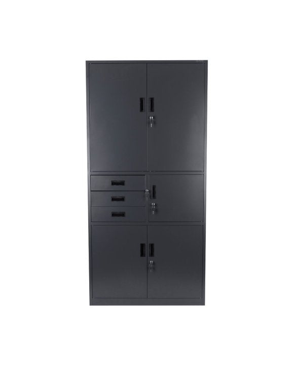 Metāla uzglabāšanas skapis ar seifu Brooklyn