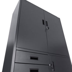 Metāla uzglabāšanas skapis ar seifu Brooklyn