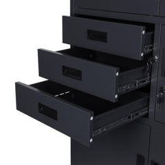 Metāla uzglabāšanas skapis ar seifu Brooklyn