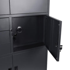 Metāla uzglabāšanas skapis ar seifu Brooklyn