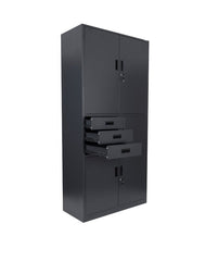 Metāla uzglabāšanas skapis ar seifu Brooklyn