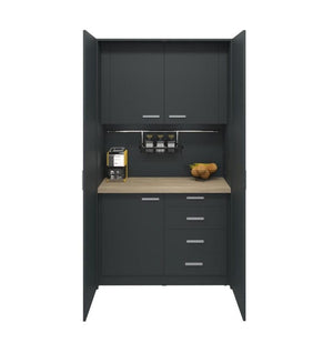 Mini biroja virtuve Ergostock Graphite New York Oak-Ergostock