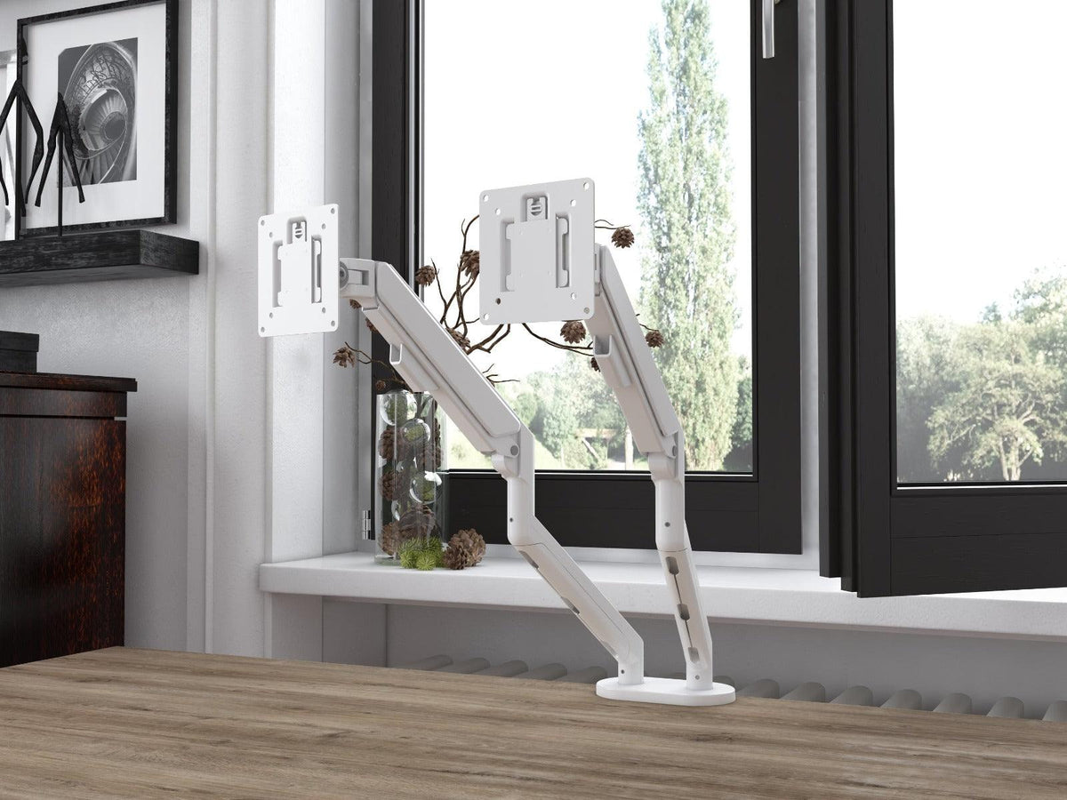 Monitora turētājs ar gāzes amortizatoru Pro Line Dual - Ergostock.lv