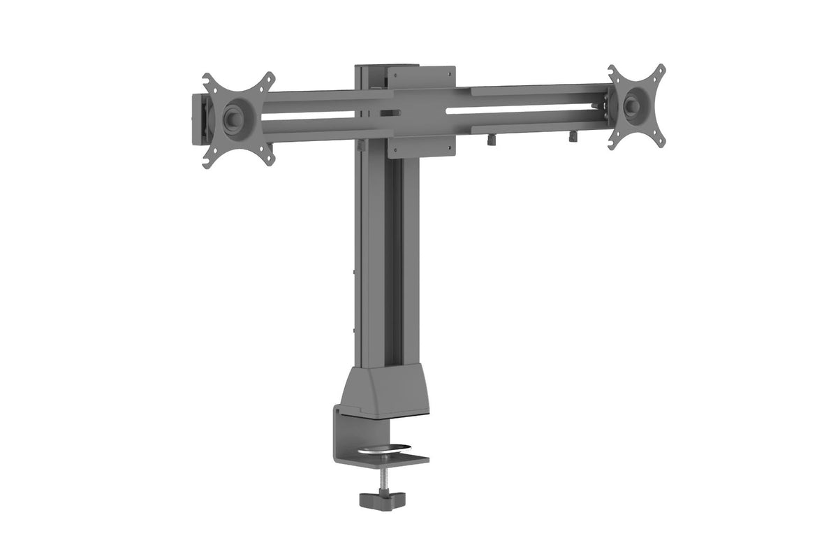 Monitora turētājs Manual Double – sudraba