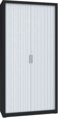 Metāla dokumentu skapis Archive ar rullo durvīm 1990x1000x435 mm - Ergostock.lv