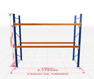 Palešu plaukts Schulte pamatsekcija dziļums 1100 mm - Ergostock.lv
