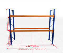 Palešu plaukts Schulte pamatsekcija dziļums 1100 mm - Ergostock.lv