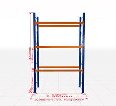 Palešu plaukts Schulte pamatsekcija dziļums 1100 mm-Ergostock