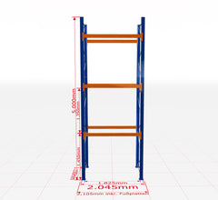 Palešu plaukts Schulte pamatsekcija dziļums 1100 mm-Ergostock