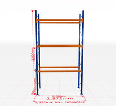 Palešu plaukts Schulte pamatsekcija dziļums 1100 mm-Ergostock