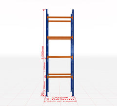 Palešu plaukts Schulte pamatsekcija dziļums 1100 mm-Ergostock