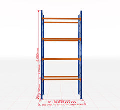 Palešu plaukts Schulte pamatsekcija dziļums 1100 mm-Ergostock