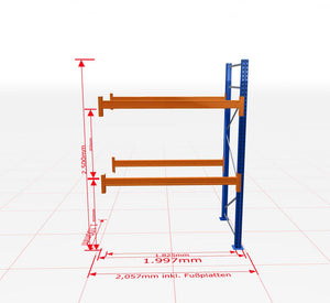 Palešu plaukts Schulte papildsekcija dziļums 1100 mm - Ergostock.lv