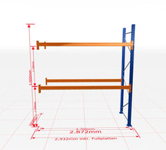 Palešu plaukts Schulte papildsekcija dziļums 1100 mm - Ergostock.lv